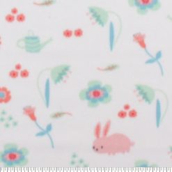 Pink Bunny Blizzard Fleece Fabric