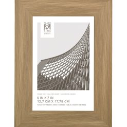 5 x 7 Light Brown Tabletop Picture Frame by Place   Time