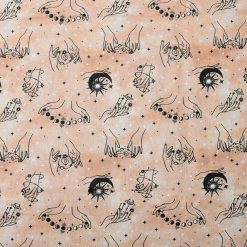 Mystical Rose Gold Novelty Metallic Cotton Fabric