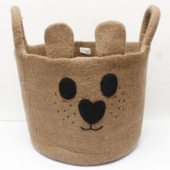 14 Bear Face Felt Basket by Place   Time