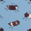 Jumping Gerbils Blizzard Prints Fleece Fabric