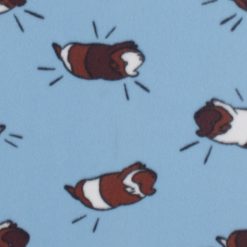 Jumping Gerbils Blizzard Prints Fleece Fabric