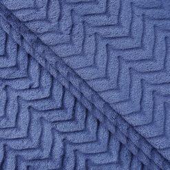 Navy Arrow Embossed Sew Lush Fleece Fabric