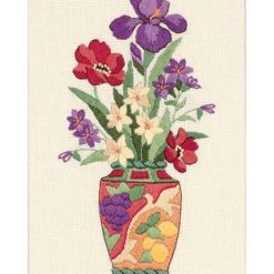 Dimensions 5 x 7 Elegant Floral Crewel Embroidery Kit