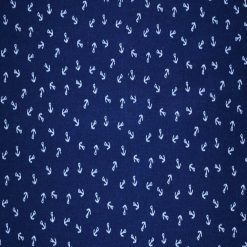 Nautical Anchors on Blue Cotton Fabric by Quilter s Showcase