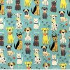 Good Boys Blue Novelty Cotton Fabric