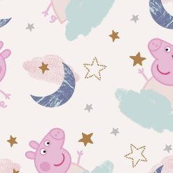Peppa Pig In The Clouds Fleece Fabric