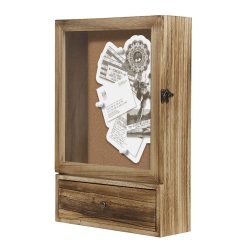 16.5 x 11 Wood Shadow Box With Drawer by Place   Time