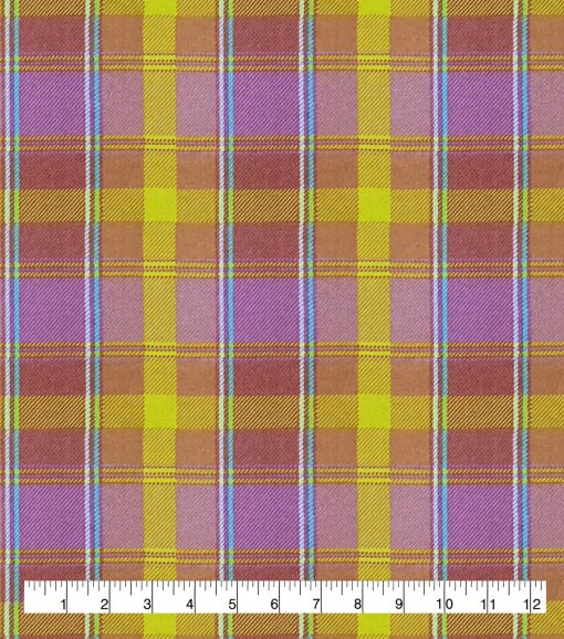 Bright Plaid Super Snuggle Flannel Fabric - Image 2