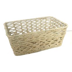 Organizing Essentials 12 x 8 Open Rectangle Seagrass Weave Basket