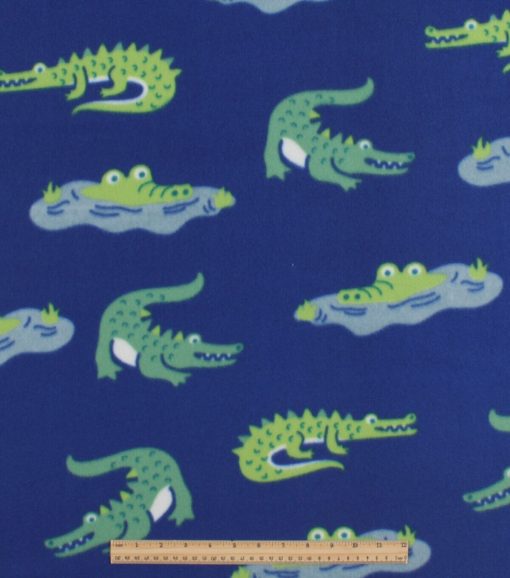 Multi Alligator Blizzard Fleece Fabric - Image 2