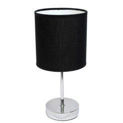 All The Rages 12 Metal Petite Stick Desk Lamp With Fabric Shade