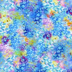 Blue Painted Packed Blender Premium Cotton Fabric