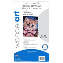 Wonderart Latch Hook Kit 15X20 Prize Kitty