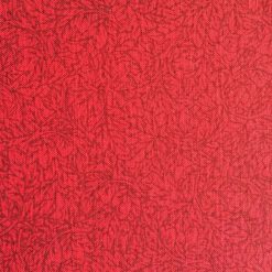 Red Leaf Textured Quilt Cotton Fabric by Keepsake Calico