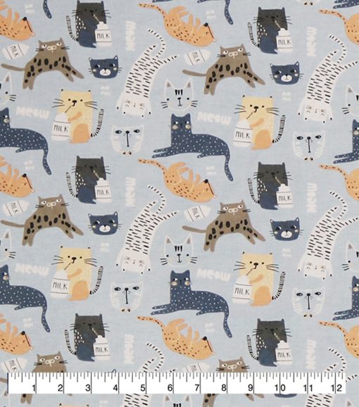 Cats Super Snuggle Flannel Fabric - Image 2
