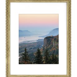 11 x 14 Matted To 8 x 10 Gold Braided Portrait Frame by Hudson 43