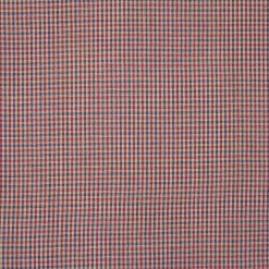 Red Mini Check Yarn Dyed Patriotic Cotton Fabric