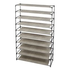 Simplify 59 Brown 10 Tier Shoe Rack
