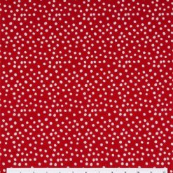 Irregular Dots on Red Quilt Cotton Fabric by Keepsake Calico