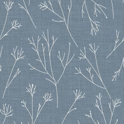 RoomMates 20.5 x 16.5  Blue Twigs Peel   Stick Wallpaper
