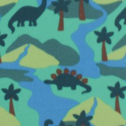 Dinosaur Landscape Blizzard Fleece Fabric
