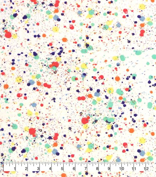 Paint Splatter Super Snuggle Flannel Fabric - Image 2
