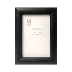 2.5 x 3.5 Matte Black Plastic Tabletop Picture Frame by Place   Time