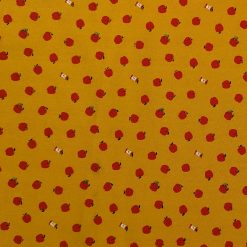 Apples On Yellow Novelty Cotton Fabric by POP!