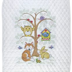 Design Works 34 x 43 Baby s Forest Baby Quilt Cross Stitch Kit