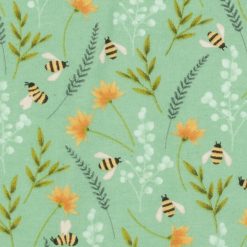 Super Snuggle Flannel Fabric Bee Floral