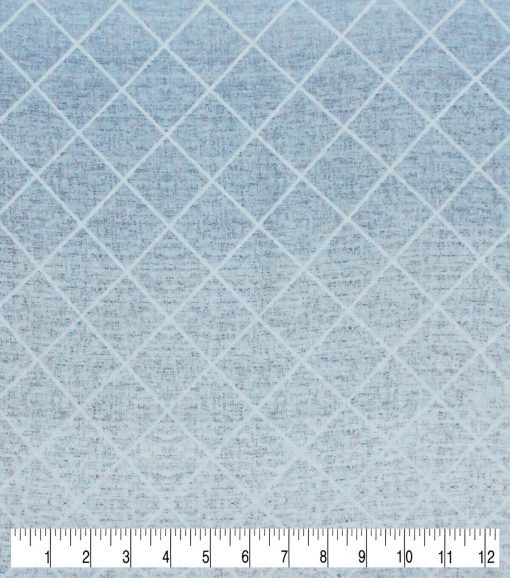 Grid Blue Super Snuggle Flannel Fabric - Image 3