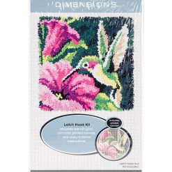 Dimensions Latch Hook Kit 16 x16  Hummingbird