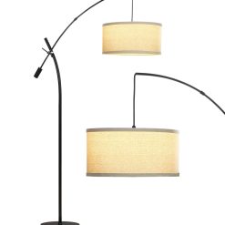 Brightech Grayson LED Floor Lamp   Black