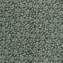 Floral Green 108 Wide Flannel Fabric