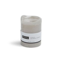 3 x 4 LED Warm Gray Inglow Rustic Pillar Candle by Hudson 43 - 1