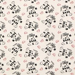 I Love Dogs Super Snuggle Flannel Fabric