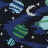 Pixal Space blizzard Prints Fleece Fabric