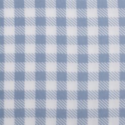 POP! Gingham Blue Lightweight Fleece Fabric