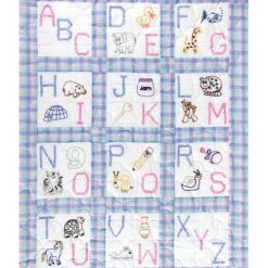 Jack Dempsey Needle Art 9 ABC Stamped Nursery Quilt Blocks 12pk