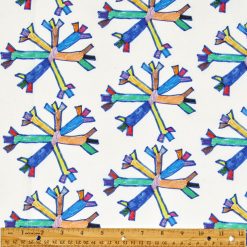 St. Jude Snowflakes by Coraliz Cotton Fabric