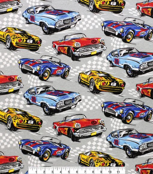 Finishline Cars Super Snuggle Flannel Fabric - Image 2