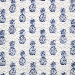 Pineapple Blue Super Snuggle Flannel Fabric