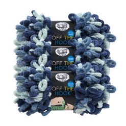 Lion Brand Off The Hook Loop Jumbo Polyester Yarn 3 Bundle