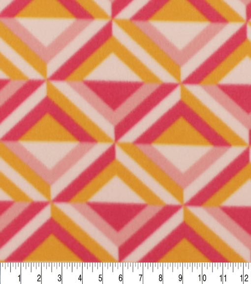 Retro Diamonds Blizzard Fleece Fabric - Image 3