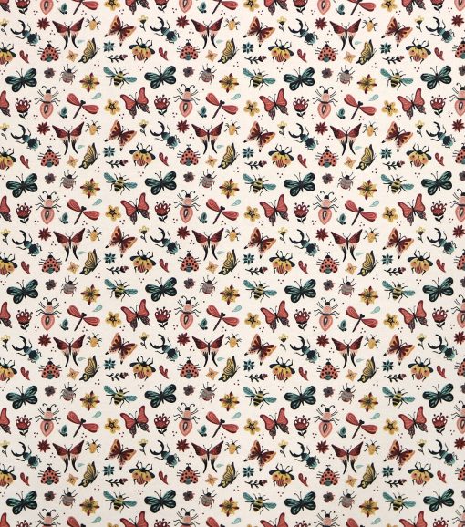 Intricate Bugs Super Snuggle Flannel Fabric