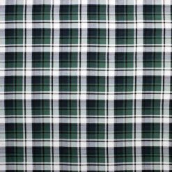 Green   Navy Plaid Super Snuggle Flannel Fabric