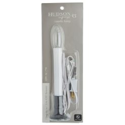 12 Silver Flameless Plug In Taper Candle With Sensor by Hudson 43