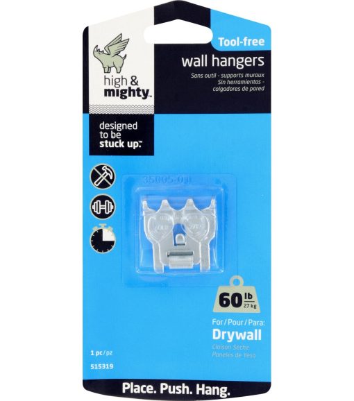 High   Mighty 60lbs Picture Hangers 2pk - Image 3