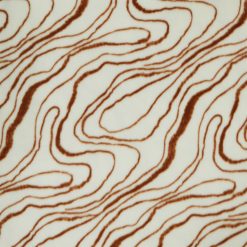 White   Brown Oil Slick Anti Pill Fleece Fabric
